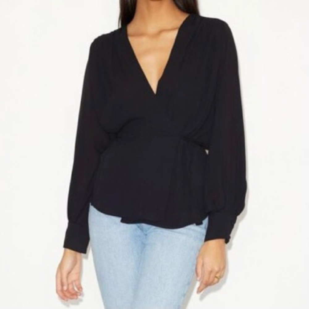 Dynamite Wrap Blouse